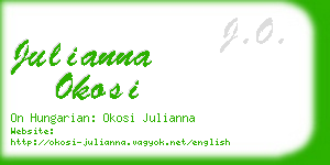 julianna okosi business card